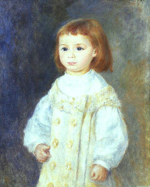 Pierre Renoir Child in White oil painting image